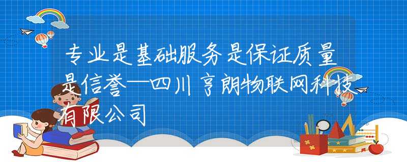 专业是基础服务是保证质量是信誉—四川亨朗物联网科技有限公司