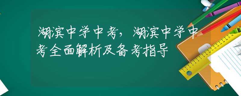 湖滨中学中考，湖滨中学中考全面解析及备考指导